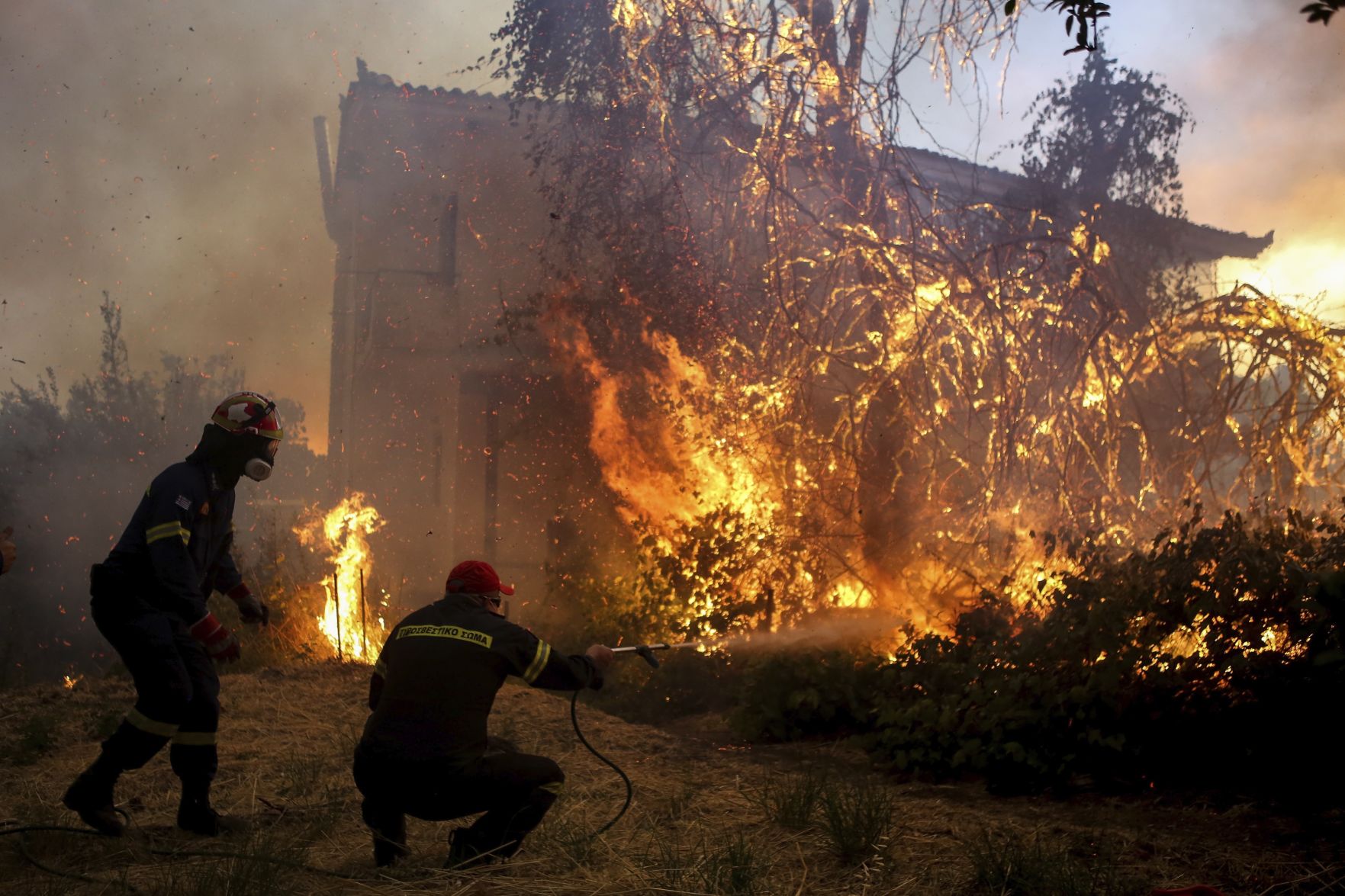 APTOPIX Greece Wildfires